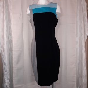 Calvin Klein color block Sheath dress size 8